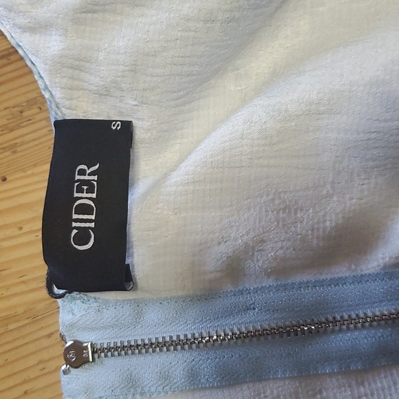 Delicate blue flower pattern lace up corset small - Picture 5 of 6